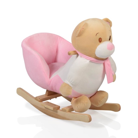 Plush rocking animal Bear pink WJ-635 Plush rocking animal Bear pink WJ-635