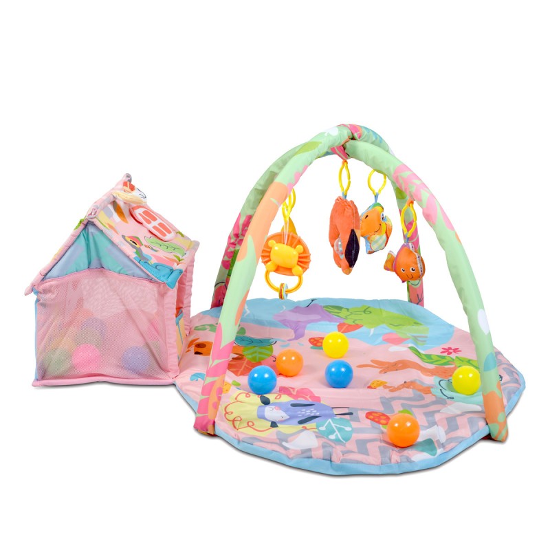 Play Mat Happy Farm pink