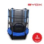 140cm (4.5ft) trampoline with inner net blue