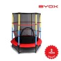 140cm (4.5ft) trampoline with inner net red