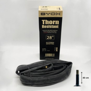 BYOX Thorn proof anti puncture butyl tube 28“*1.75/2.125 ; A/V 40mm