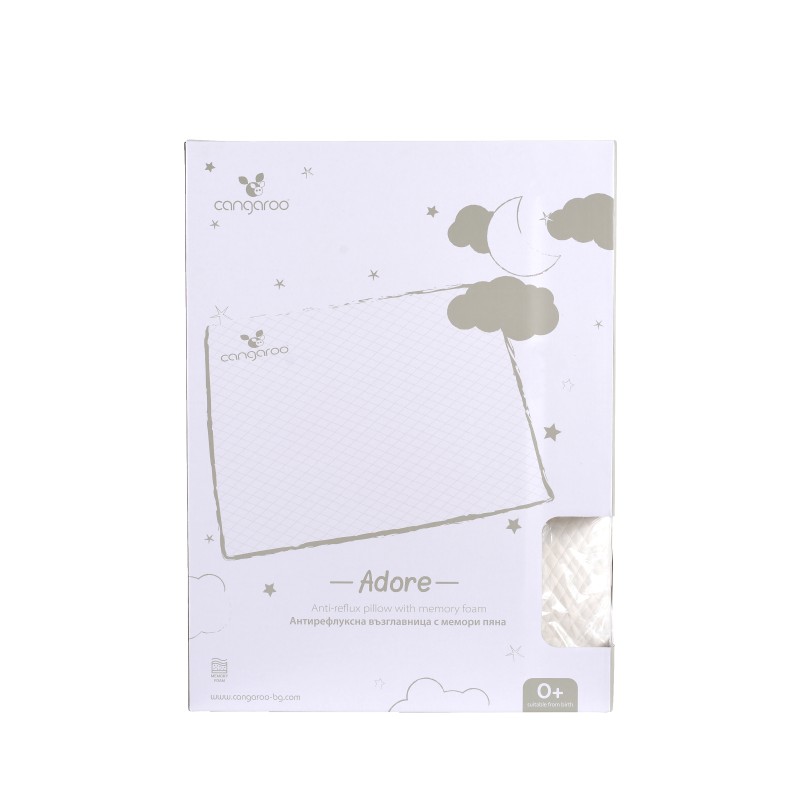 Anti-reflux pillow with memory foam Adore