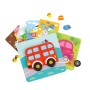 Tooky Toy 6 in 1 Mini transportation puzzle 33 pcs TL635