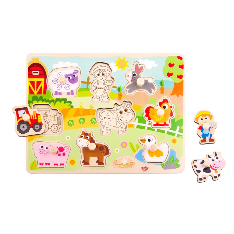 Tooky toy Animal puzzle 10 pcs TY857 