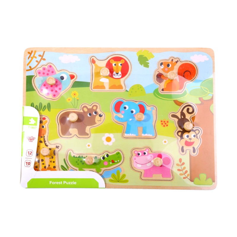 Tooky toy Animal puzzle 10 pcs TY857 