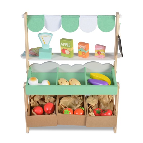 4425 Wooden supermarket with set of products 38 pcs 4425 Wooden supermarket with set of products 38 pcs