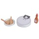 4334 Wooden waffle set 13 pcs