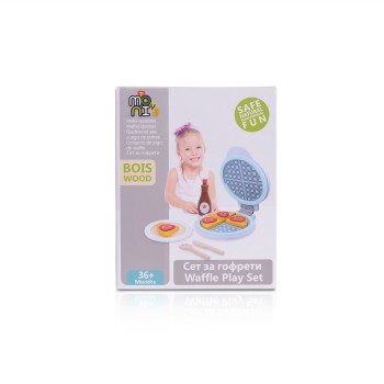 4334 Wooden waffle set 13 pcs