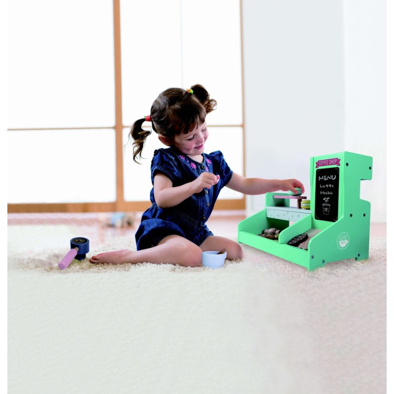 Wooden coffee shop 4442 15 pcs