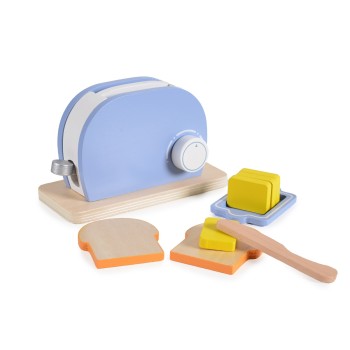 Wooden Toaster Set 4341 - 9 pcs