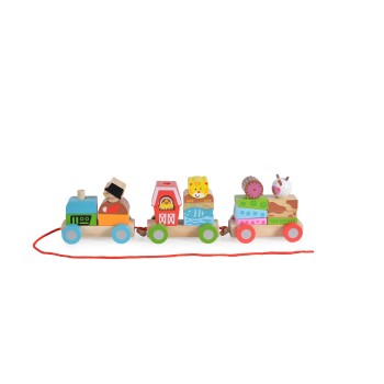 Wooden Farm Block Train 2036 - 23 pcs