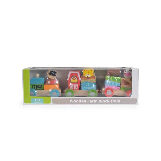 Wooden Farm Block Train 2036 - 23 pcs