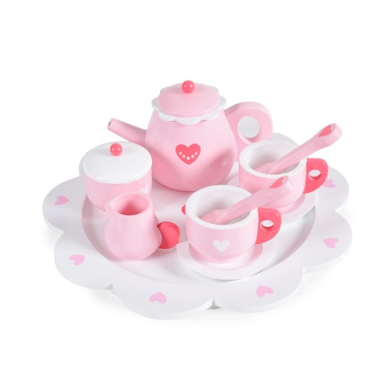 Heart Tea Wooden Set 005 - 12 pcs Heart Tea Wooden Set 005 - 12 pcs
