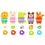 Tooky Toy 5 in 1 Lacing animals 20 pcs TL417