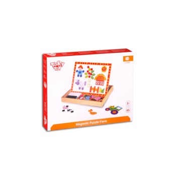 Tooky Toy Magnetic puzzle farm - 85 pcs TKF014