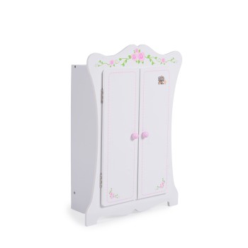 Wooden Wardrobe with 3 Hangers