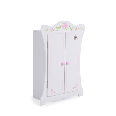 Wooden Wardrobe with 3 Hangers