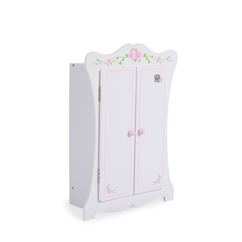 Wooden Wardrobe with 3 Hangers