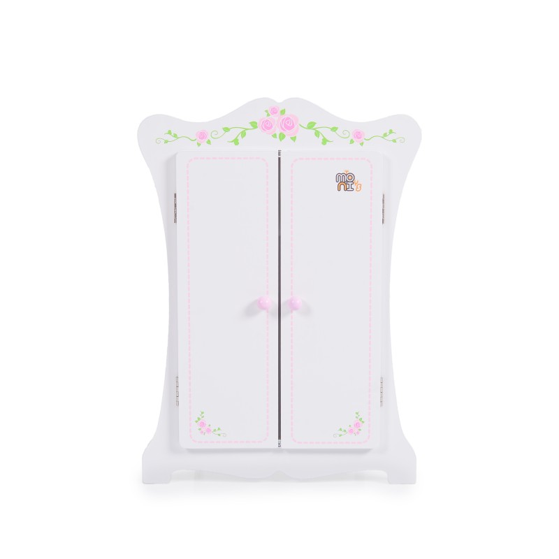 Wooden Wardrobe with 3 Hangers