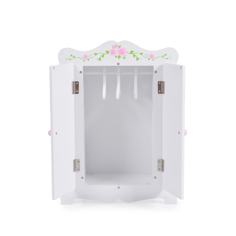 Wooden Wardrobe with 3 Hangers