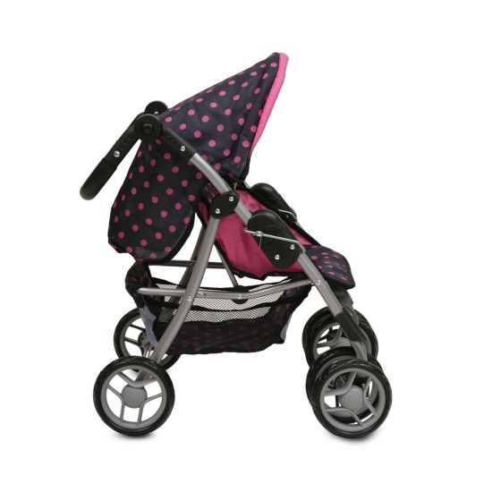 Doll stroller Pinky dots 9352