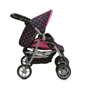 Doll stroller Pinky dots 9352
