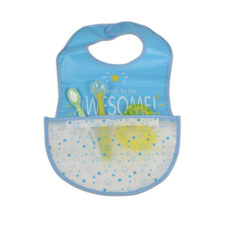 Baby Bib Glam blue
