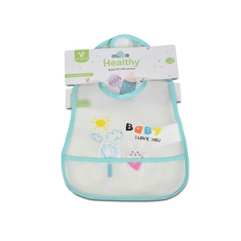 Baby Bib Healthy blue