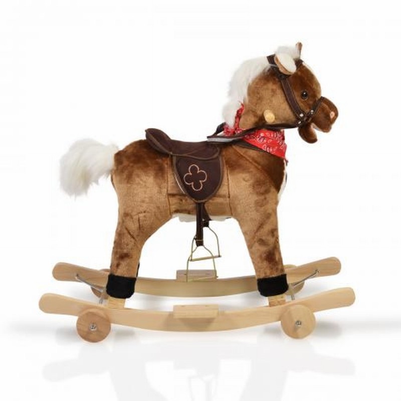 Plush rocking horse with wheels Chipper WJ-302