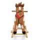 Plush rocking horse Thunder khaki WJ-001