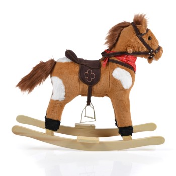 Plush rocking horse Thunder khaki WJ-001