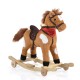 Plush rocking horse with wheels Thunder khaki WJ-302 Plush rocking horse with wheels Thunder khaki WJ-302