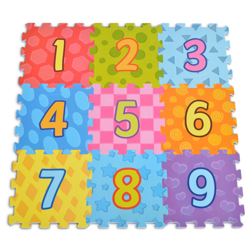 Moni Toys 3020 9 pcs HT printed puzzle mat numbers