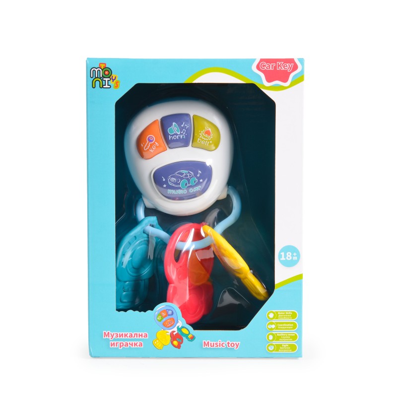 Music toy Car key 855-73A white