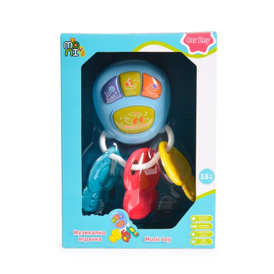 Music toy Car key 855-73A blue Music toy Car key 855-73A blue