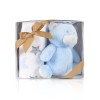 Baby blanket 90/75 cm with toy Blue bear