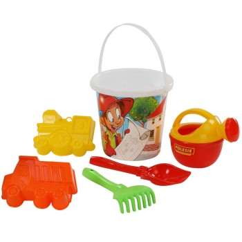 Polesie 5044 Decorated bucket set, 6 pcs