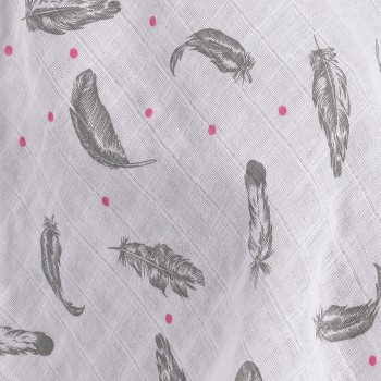 Baby car seat cover - feathers