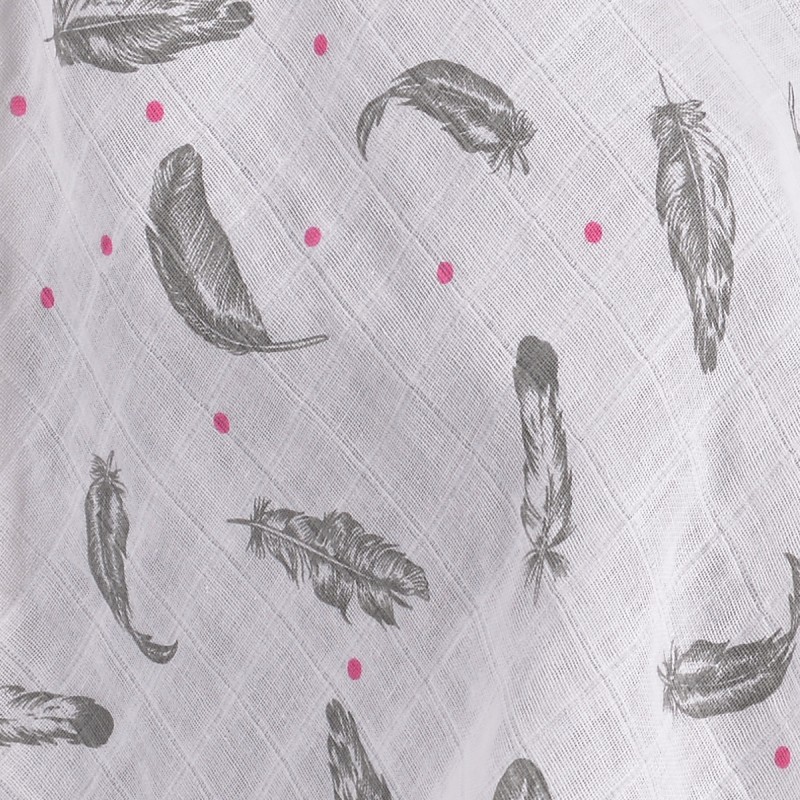 Baby car seat cover - feathers