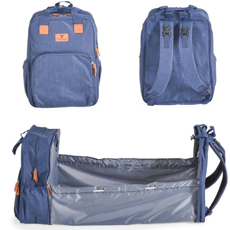 Τσάντα Μαμάς 2 σε 1 με Αλλαξιέρα - 2 σε 1 με Αλλαξιέρα - Liana blue