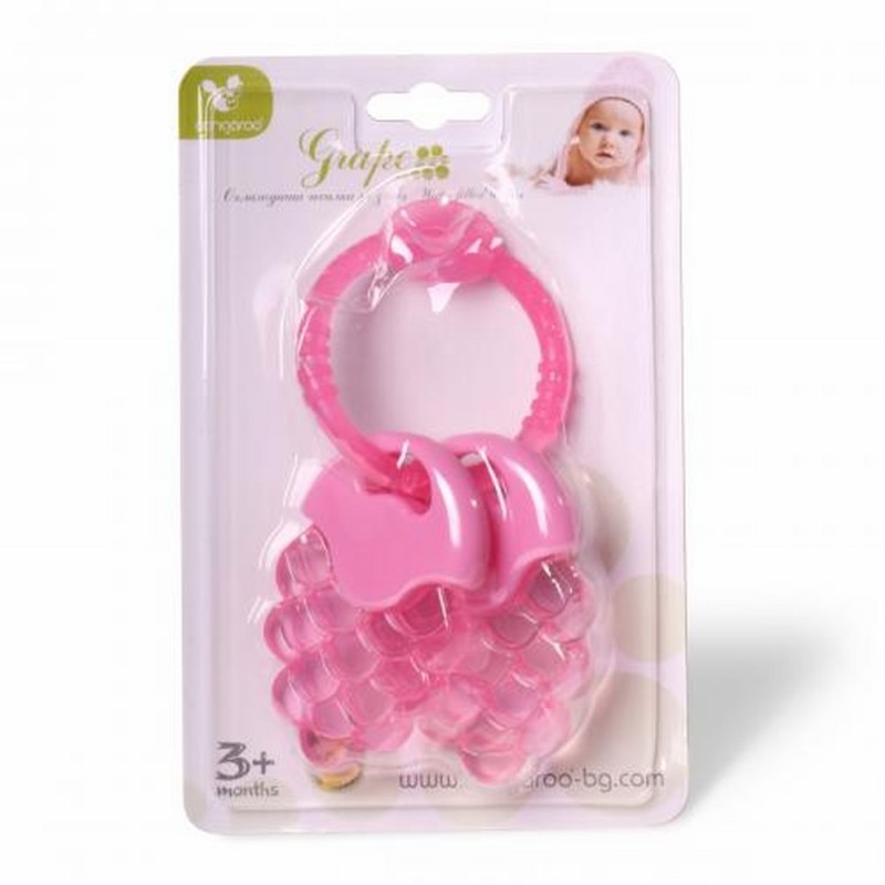 Water filled teether Grape Pink  T2215