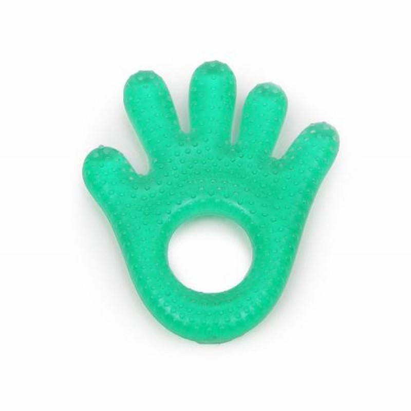 Water filled teether Hand Green - T1204
