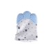 Baby Silicone teething mitten glove Olive blue Baby Silicone teething mitten glove Olive blue