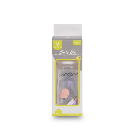 Pp baby bottle Birdy blu girl color 300 ml - C0563