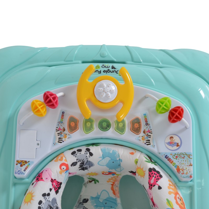 Baby walker Jungle fun mint