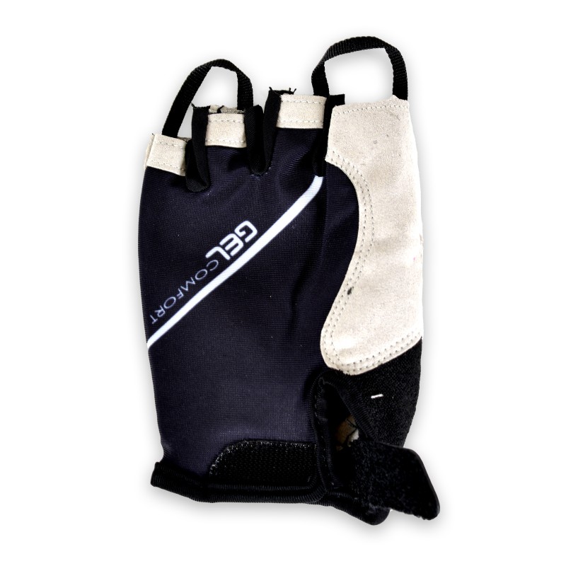 Bicycle half glove AU201 black size M