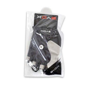 Bicycle half glove AU201 black size M