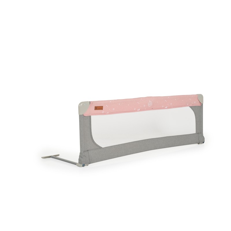 Linen bed rail 130 cm pink