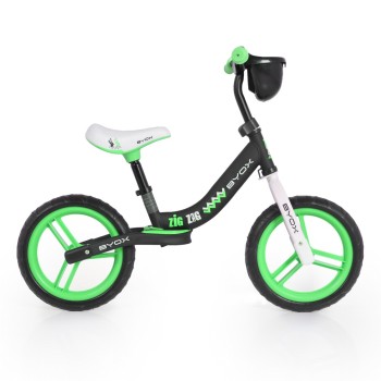 Balance bicycle Zig zag green