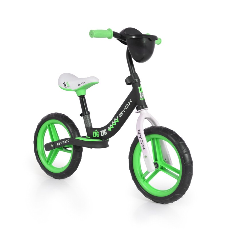 Balance bicycle Zig zag green